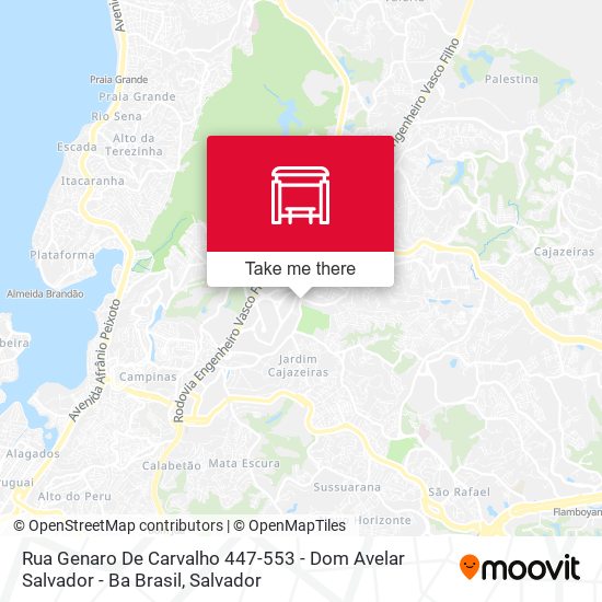 Mapa Rua Genaro De Carvalho 447-553 - Dom Avelar Salvador - Ba Brasil