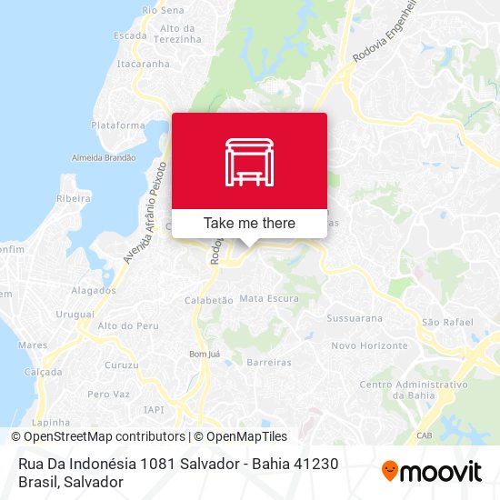 Mapa Rua Da Indonésia 1081 Salvador - Bahia 41230 Brasil