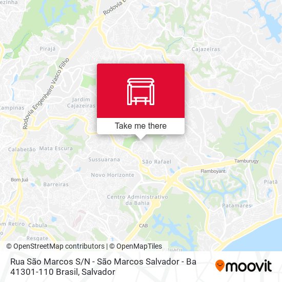 Mapa Rua São Marcos S / N - São Marcos Salvador - Ba 41301-110 Brasil