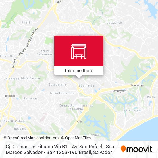 Mapa Cj. Colinas De Pituaçu Via B1 - Av. São Rafael - São Marcos Salvador - Ba 41253-190 Brasil