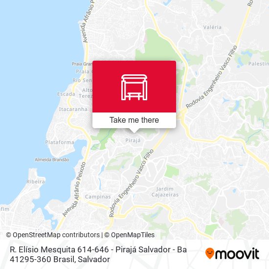 Mapa R. Elísio Mesquita 614-646 - Pirajá Salvador - Ba 41295-360 Brasil