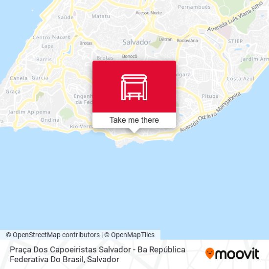 Mapa Praça Dos Capoeiristas Salvador - Ba República Federativa Do Brasil