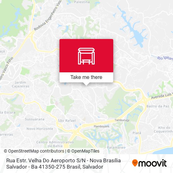 Mapa Rua Estr. Velha Do Aeroporto S / N - Nova Brasília Salvador - Ba 41350-275 Brasil
