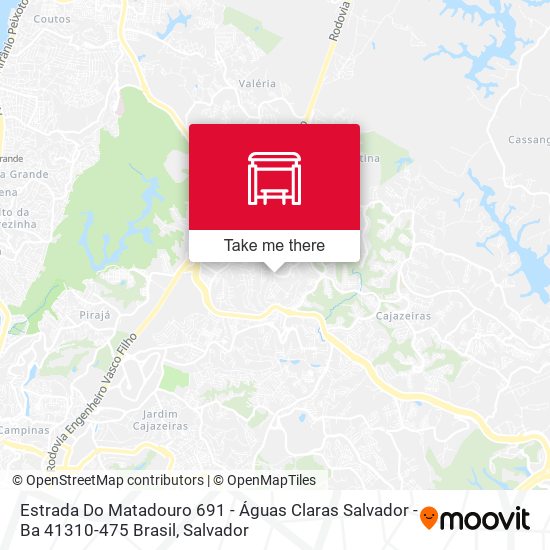 Mapa Estrada Do Matadouro 691 - Águas Claras Salvador - Ba 41310-475 Brasil