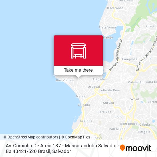 Mapa Av. Caminho De Areia 137 - Massaranduba Salvador - Ba 40421-520 Brasil