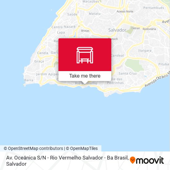 Mapa Av. Oceânica S / N - Rio Vermelho Salvador - Ba Brasil