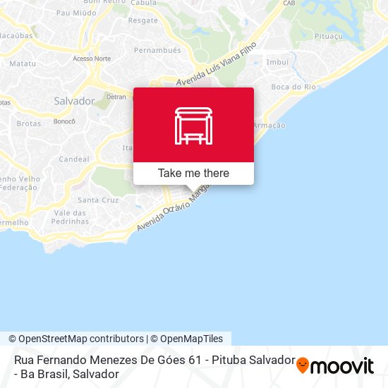 Mapa Rua Fernando Menezes De Góes 61 - Pituba Salvador - Ba Brasil