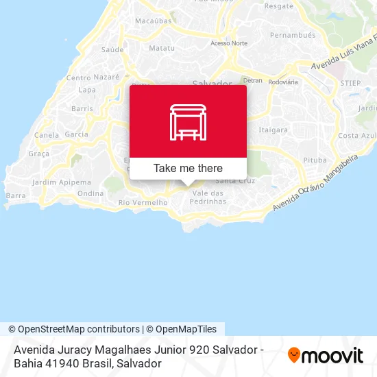 Avenida Juracy Magalhaes Junior 920 Salvador - Bahia 41940 Brasil map