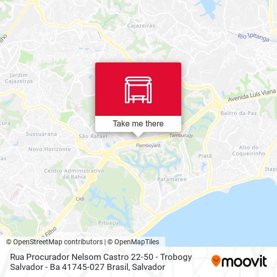 Mapa Rua Procurador Nelsom Castro 22-50 - Trobogy Salvador - Ba 41745-027 Brasil