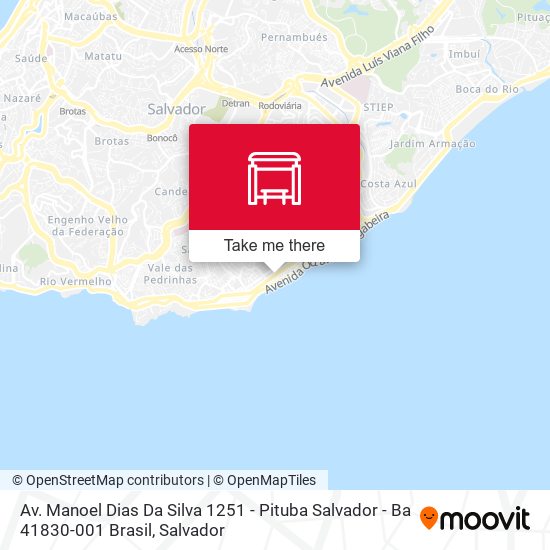 Av. Manoel Dias Da Silva 1251 - Pituba Salvador - Ba 41830-001 Brasil map