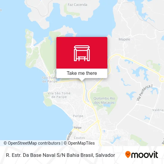 R. Estr. Da Base Naval S / N Bahia Brasil map