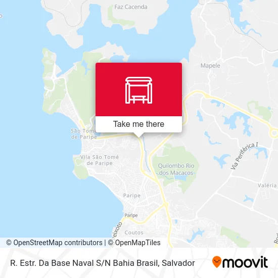 R. Estr. Da Base Naval S / N Bahia Brasil map