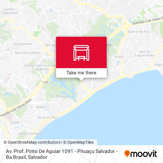 Av. Prof. Pinto De Aguiar 1091 - Pituaçu Salvador - Ba Brasil map