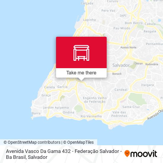 Avenida Vasco Da Gama 432 - Federação Salvador - Ba Brasil map