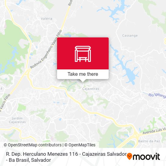 R. Dep. Herculano Menezes 116 - Cajazeiras Salvador - Ba Brasil map