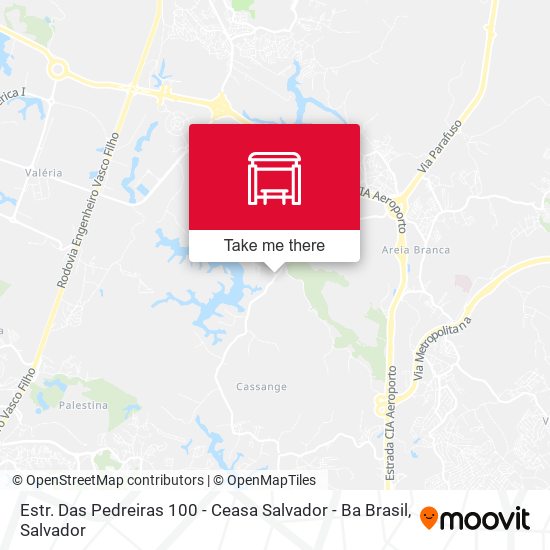 Estr. Das Pedreiras 100 - Ceasa Salvador - Ba Brasil map