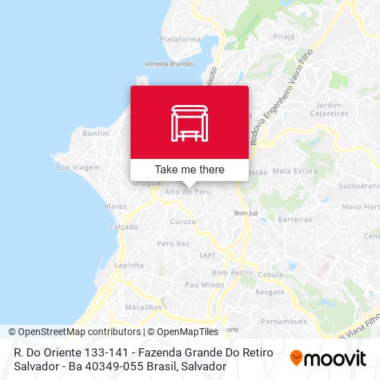 Mapa R. Do Oriente 133-141 - Fazenda Grande Do Retiro Salvador - Ba 40349-055 Brasil