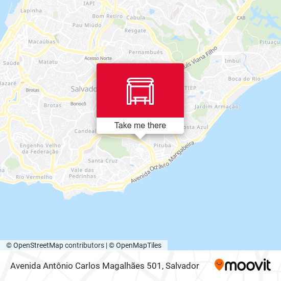 Mapa Avenida Antônio Carlos Magalhães 501