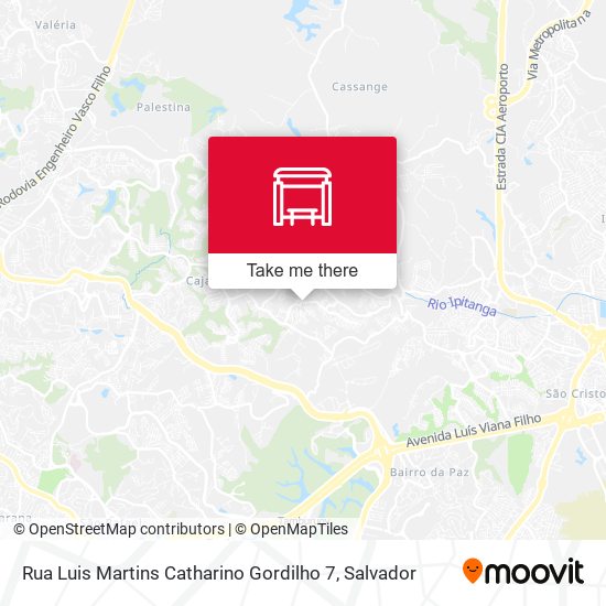 Mapa Rua Luis Martins Catharino Gordilho 7