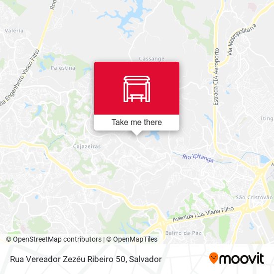 Mapa Rua Vereador Zezéu Ribeiro 50