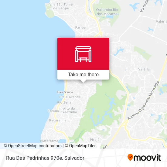 Rua Das Pedrinhas 970e map