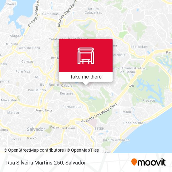 Mapa Rua Silveira Martins 250