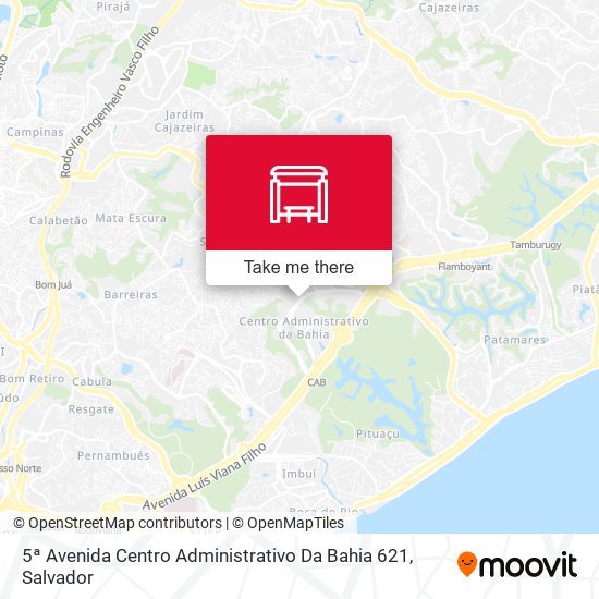 Mapa 5ª Avenida Centro Administrativo Da Bahia 621