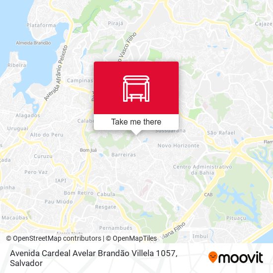 Mapa Avenida Cardeal Avelar Brandão Villela 1057