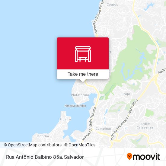 Mapa Rua Antônio Balbino 85a