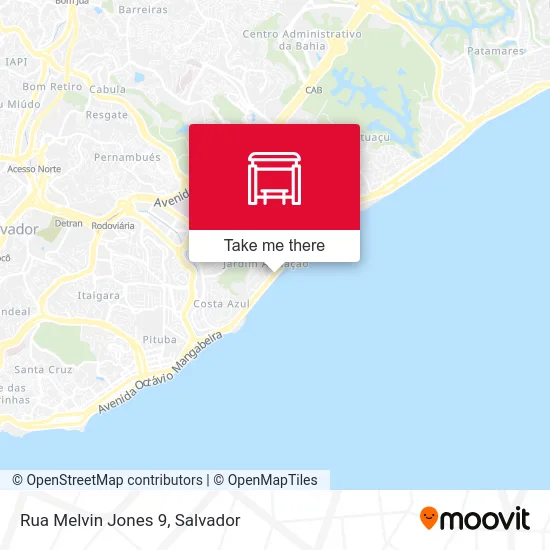 Rua Melvin Jones 9 map