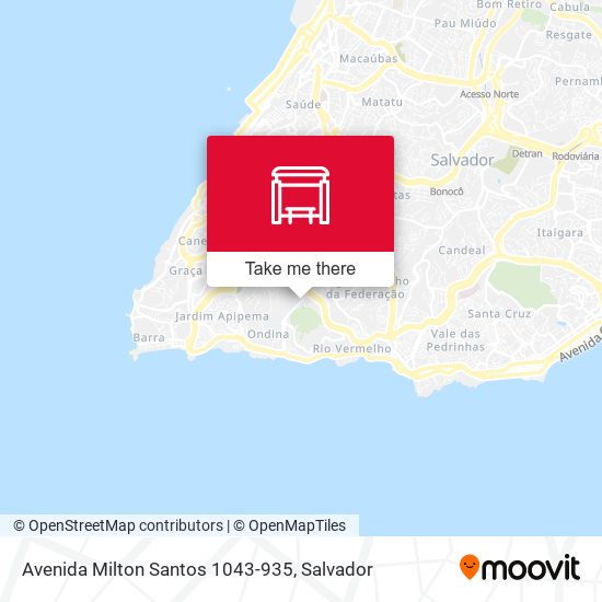 Mapa Avenida Milton Santos 1043-935