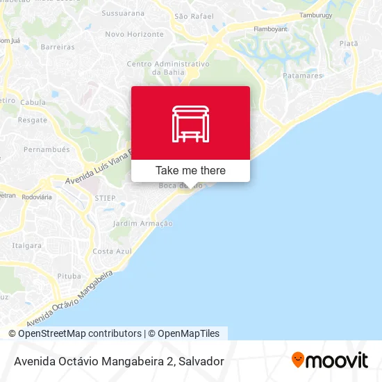 Avenida Octávio Mangabeira 2 map