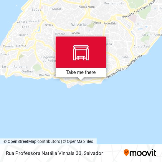 Mapa Rua Professora Natália Vinhais 33