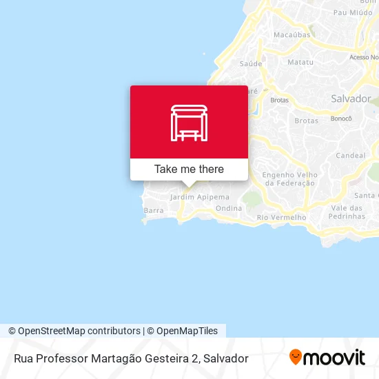 Rua Professor Martagão Gesteira 2 map