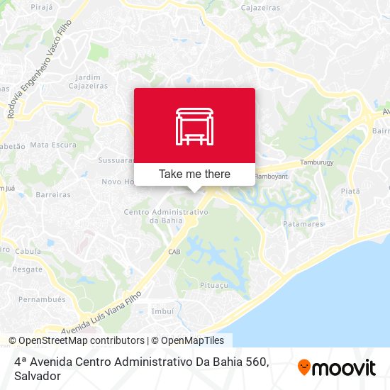 Mapa 4ª Avenida Centro Administrativo Da Bahia 560