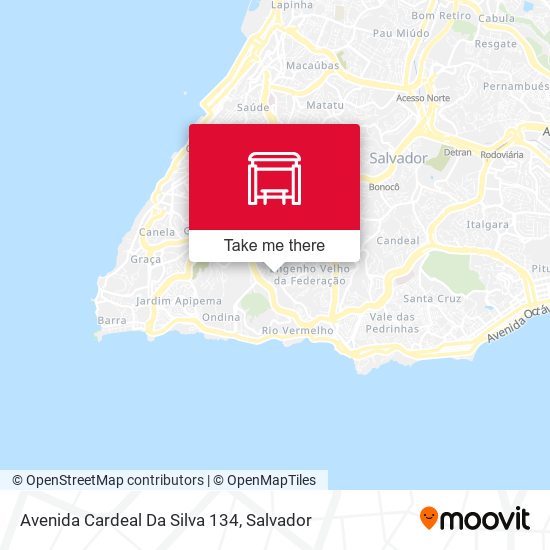 Mapa Avenida Cardeal Da Silva 134