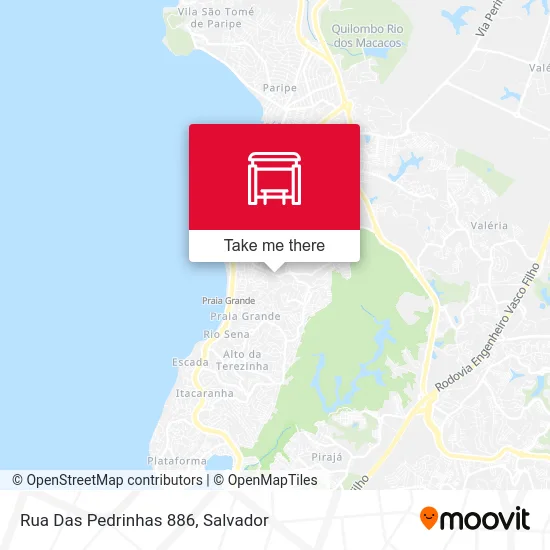 Rua Das Pedrinhas 886 map
