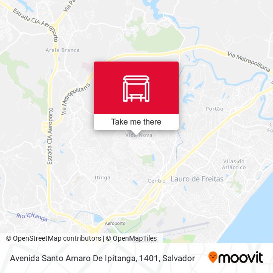 Avenida Santo Amaro De Ipitanga, 1401 map