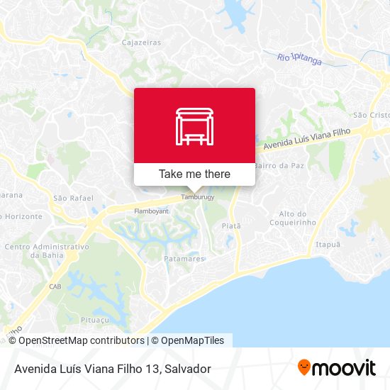 Mapa Avenida Luís Viana Filho 13