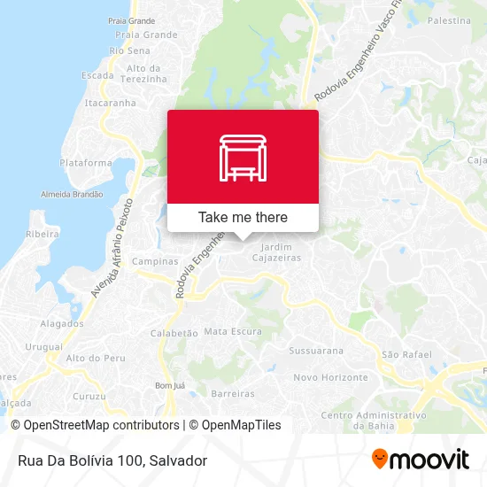 Rua Da Bolívia 100 map