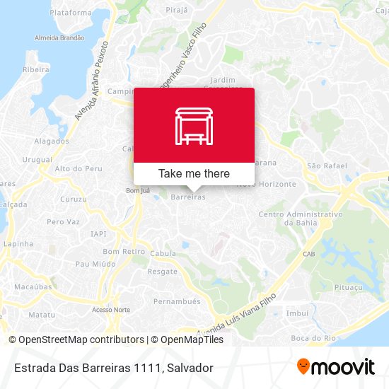 Mapa Estrada Das Barreiras 1111