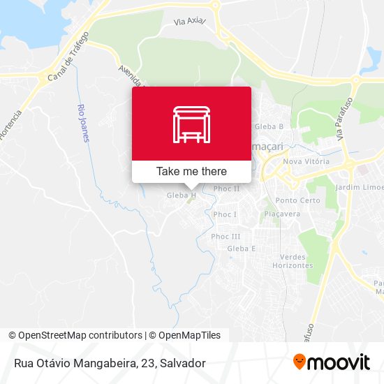 Mapa Rua Otávio Mangabeira, 23