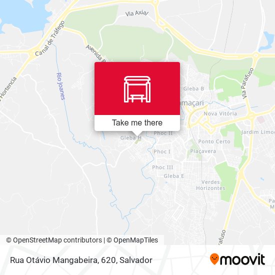 Mapa Rua Otávio Mangabeira, 620