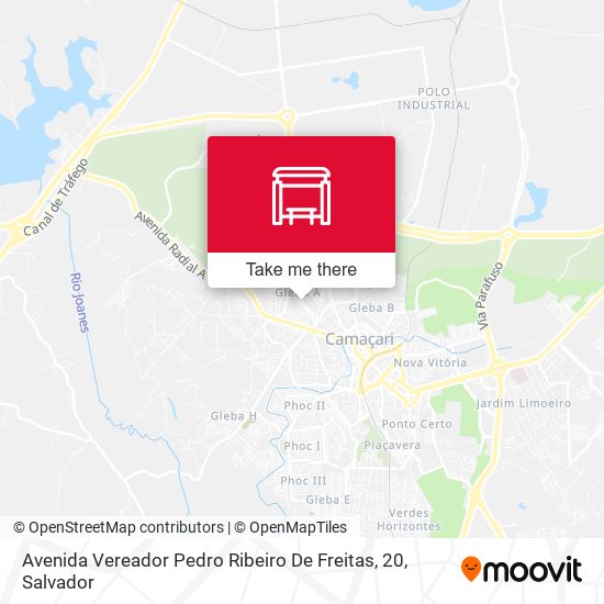 Mapa Avenida Vereador Pedro Ribeiro De Freitas, 20