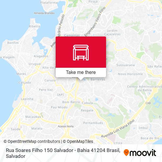 Rua Soares Filho 150 Salvador - Bahia 41204 Brasil map