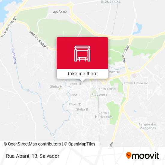 Rua Abaré, 13 map