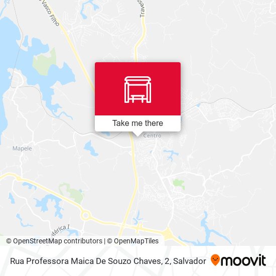 Mapa Rua Professora Maica De Souzo Chaves, 2