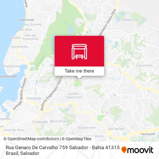 Mapa Rua Genaro De Carvalho 759 Salvador - Bahia 41315 Brasil