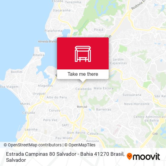 Estrada Campinas 80 Salvador - Bahia 41270 Brasil map