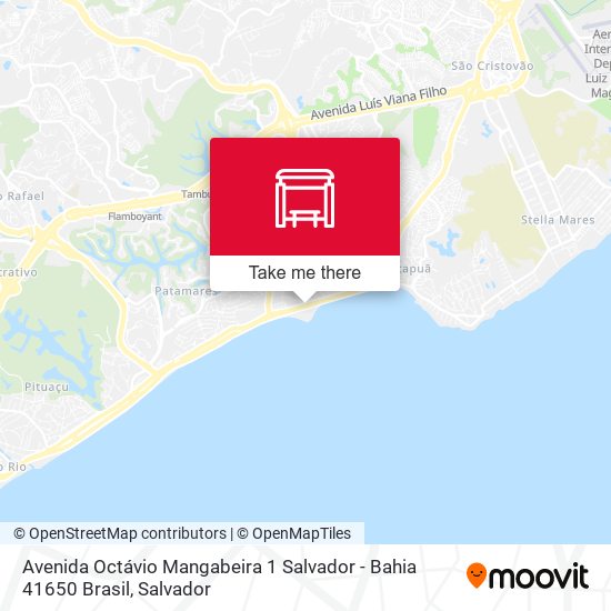 Avenida Octávio Mangabeira 1 Salvador - Bahia 41650 Brasil map
